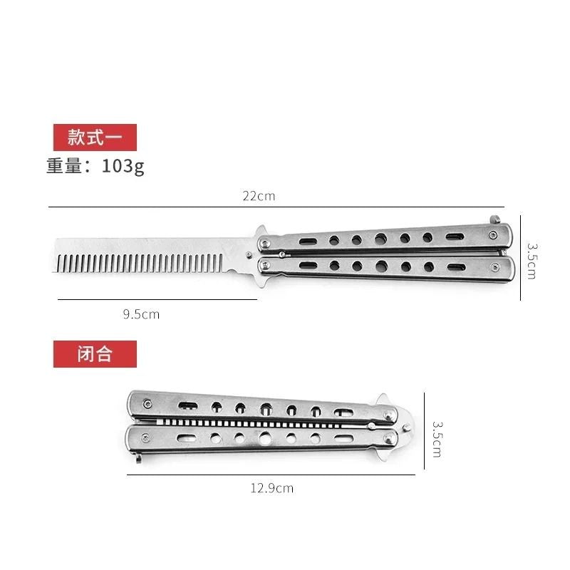 Foldable Butterfly Training Comb For Hair And Beard Styling 5