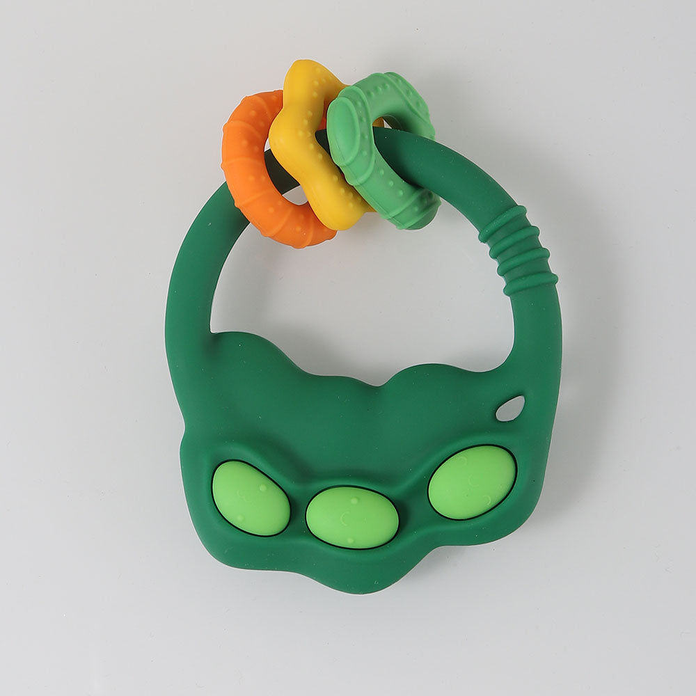 BPAFree Silicone Carrot Teether Safe Chewing Toy For Infants Teething Relief 4