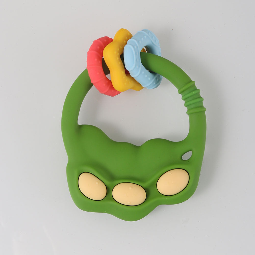 BPAFree Silicone Carrot Teether Safe Chewing Toy For Infants Teething Relief 5