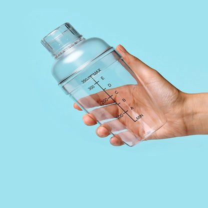 Martini Hand Shaker, Plastic Cocktail Shaker Cup with Scales, Milk Tea Wine Drink Mixer