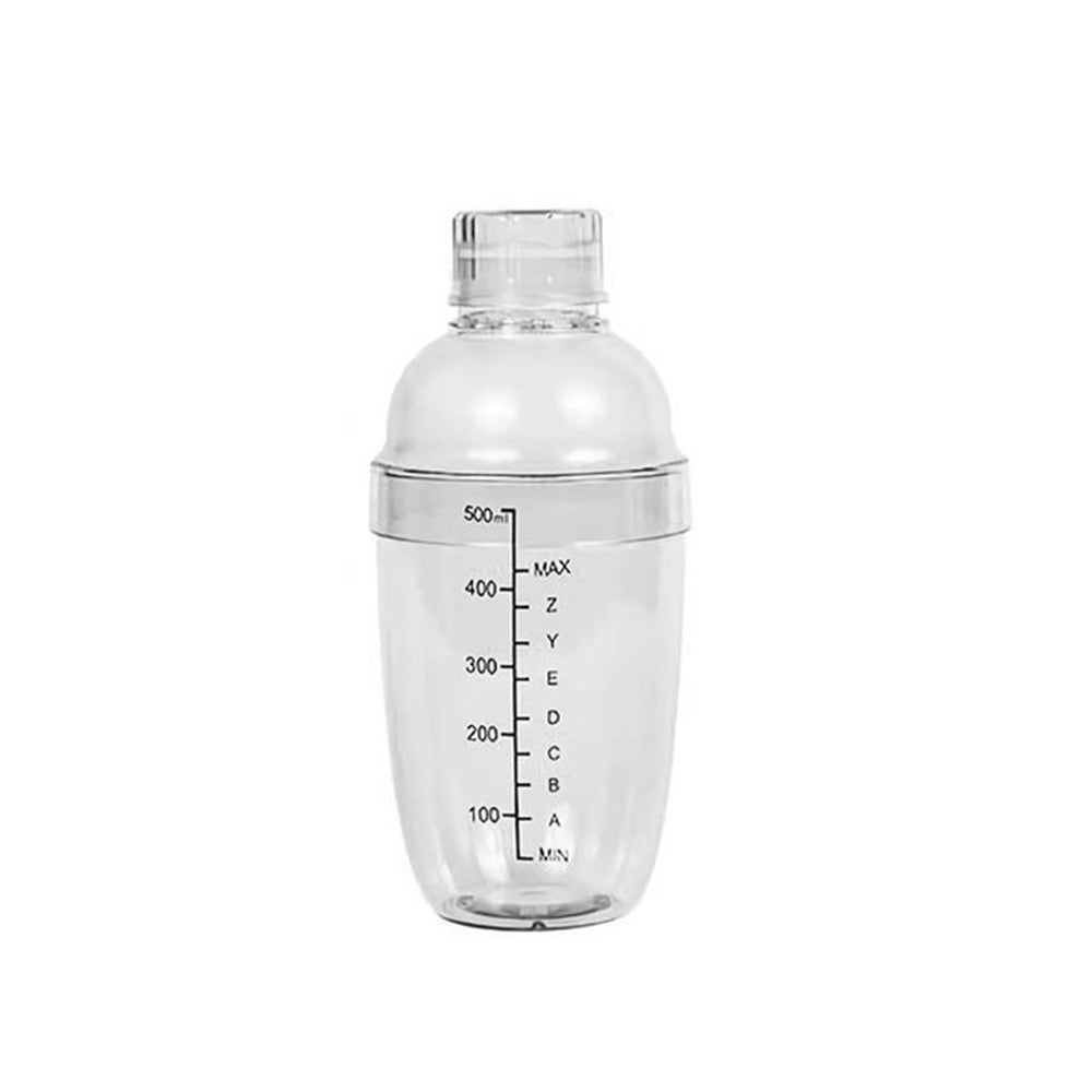 Martini Hand Shaker, Plastic Cocktail Shaker Cup with Scales, Milk Tea Wine Drink Mixer