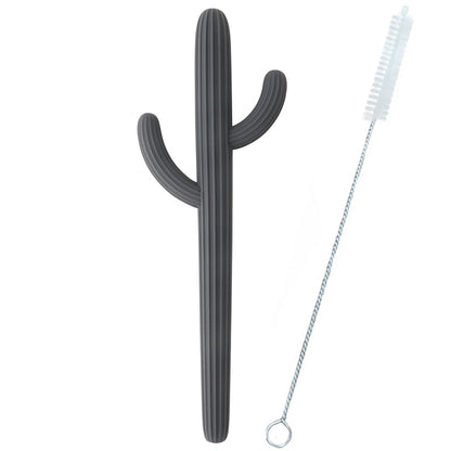 Cactus Shape Baby Shower Gifts Silicone Teethers Fidget Toys For Newborns Straw Teething Infant Che 7