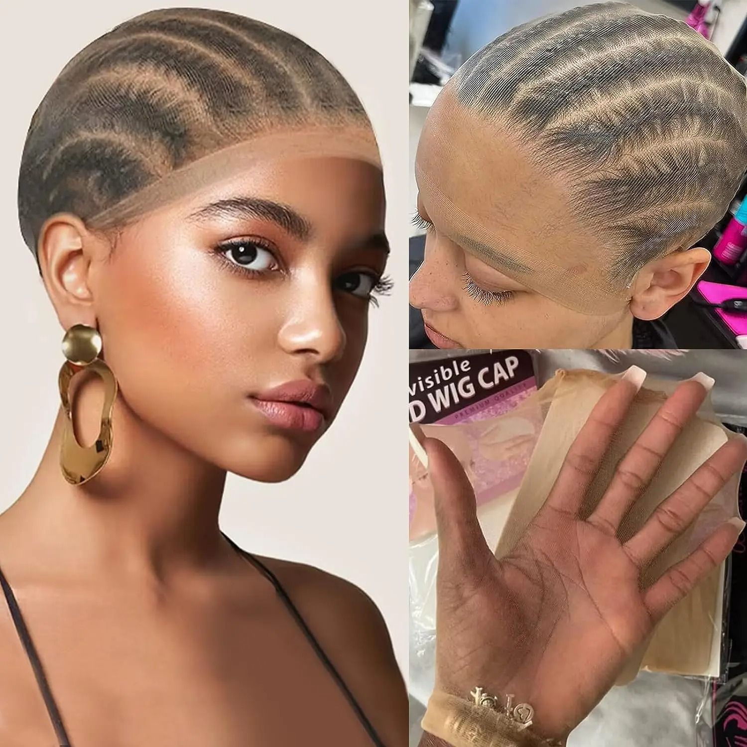 Invisible HD Wig Cap for Lace Front Wigs