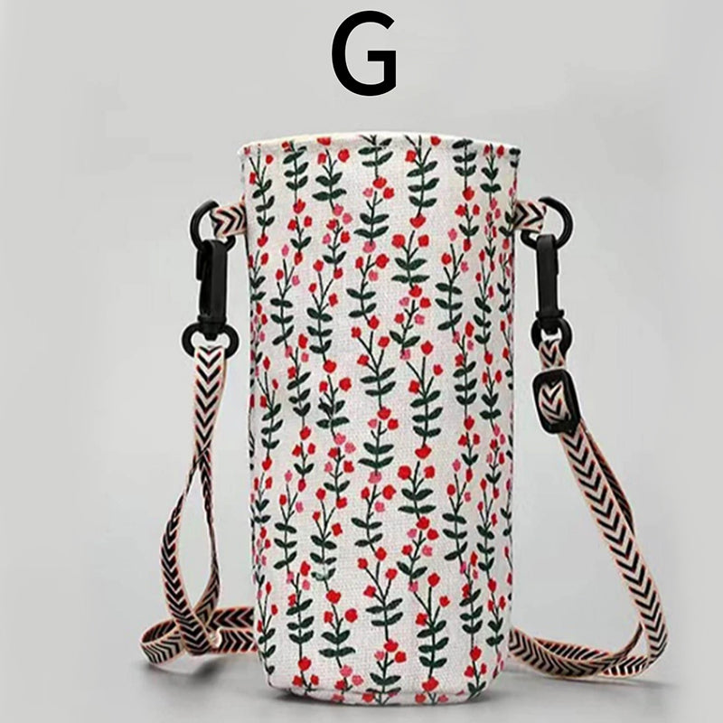 Insulated Crossbody Water Bottle Carrier Portable Bag Holder For Travel  Sports 6