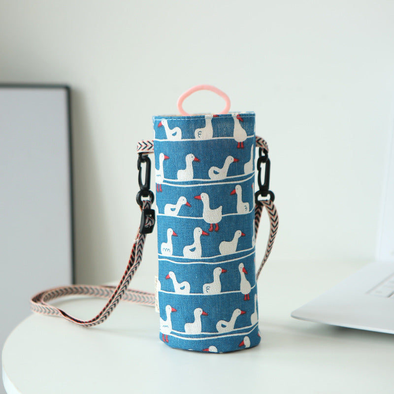 Insulated Crossbody Water Bottle Carrier Portable Bag Holder For Travel  Sports 4