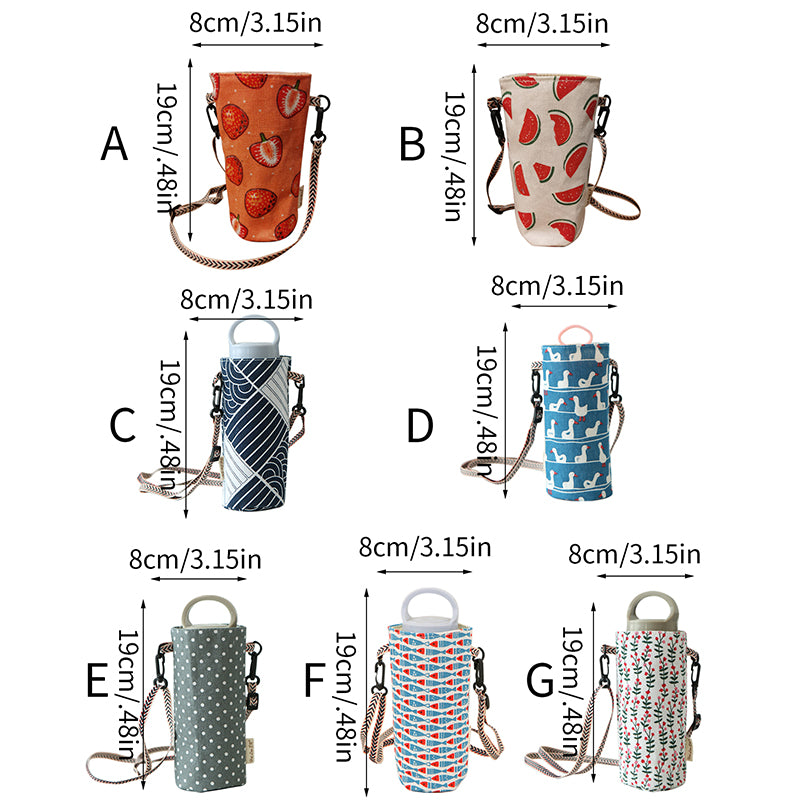 Insulated Crossbody Water Bottle Carrier Portable Bag Holder For Travel  Sports 5