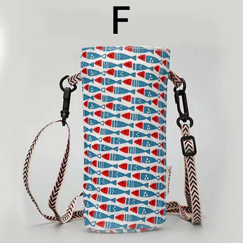 Insulated Crossbody Water Bottle Carrier Portable Bag Holder For Travel  Sports 7