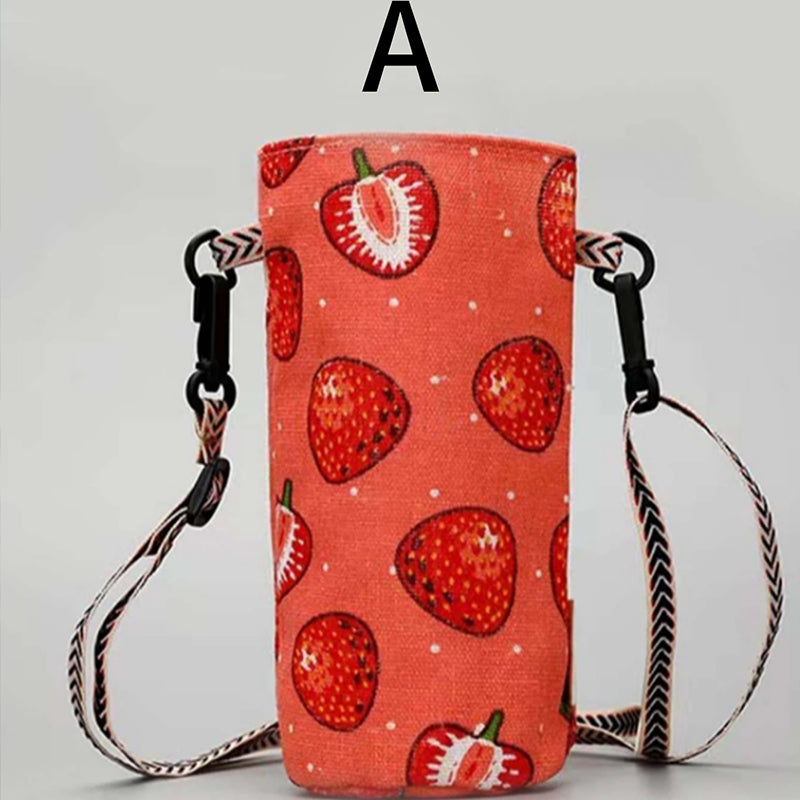 Insulated Crossbody Water Bottle Carrier Portable Bag Holder For Travel  Sports 9