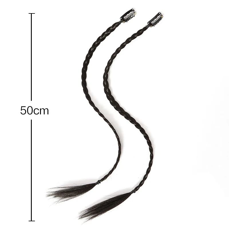 Synthetic Braid Ponytail Hairpiece With Strong Clip 2 Piece Set 2