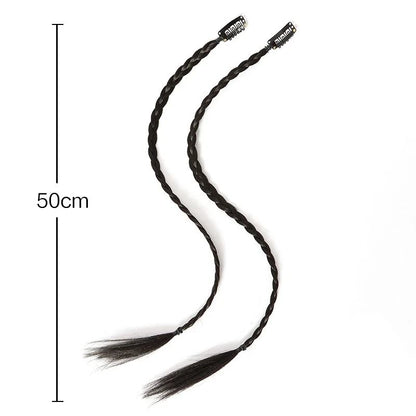 Synthetic Braid Ponytail Hairpiece With Strong Clip 2 Piece Set 2