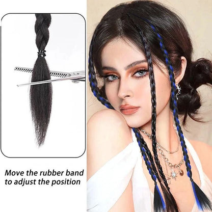 Synthetic Braid Ponytail Hairpiece With Strong Clip 2 Piece Set 5