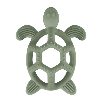 Cartoon Baby Silicone Teether, Food Grade Silicone Turtle, DIY Rodent Teeth Toy for Babies
