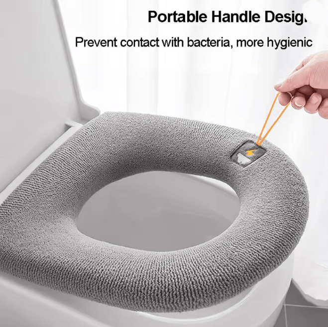 Warm Comfort Toilet Seat Cushion Pumpkin Pattern 2