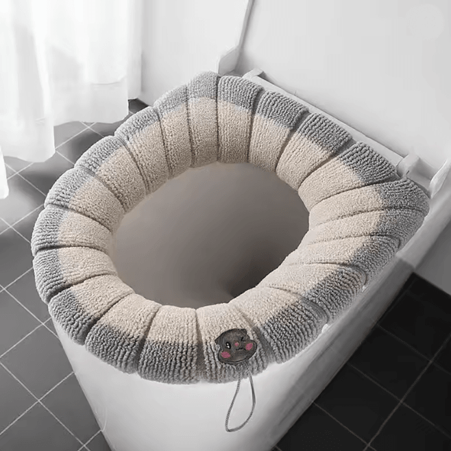 Warm Comfort Toilet Seat Cushion Pumpkin Pattern 4