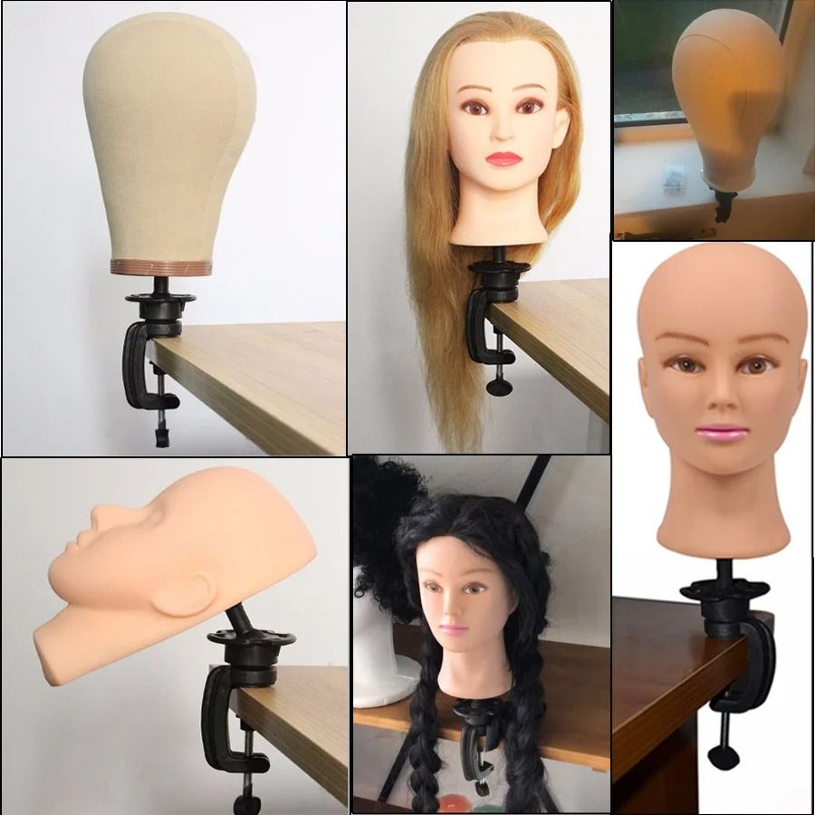 Adjustable Mannequin Training Head Stand Holder 6