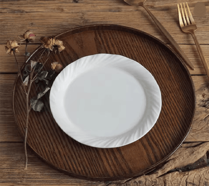 Round Wooden Serving Tray For Home And Kitchen 2