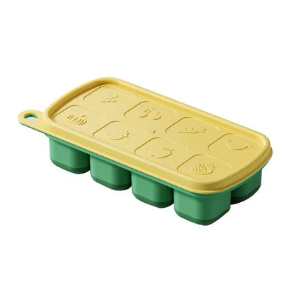 Leeseph Silicone Ice Cube Tray With Removable Lid  Perfect Square Ice For Cocktails  Daily Drinks 1