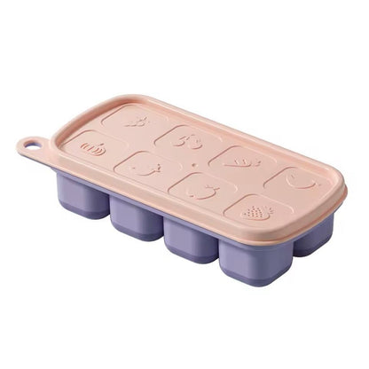 Leeseph Silicone Ice Cube Tray With Removable Lid  Perfect Square Ice For Cocktails  Daily Drinks 2