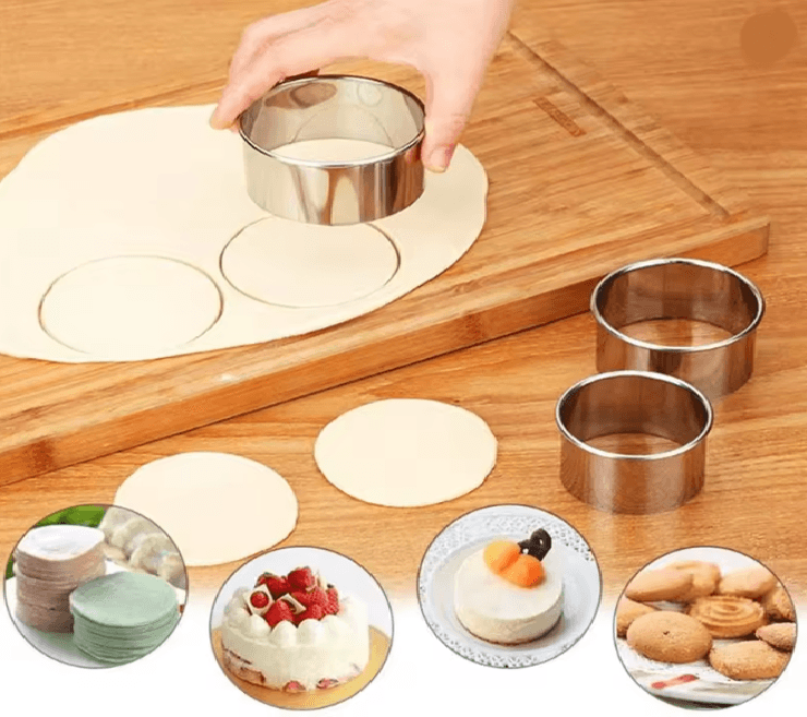 Stainless Steel Biscuit And Dough Cutting Mold Set 2