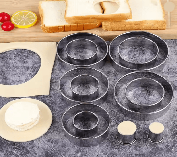 Stainless Steel Biscuit And Dough Cutting Mold Set 3