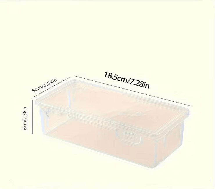Clear Plastic Storage Box With Hinged Lid 3