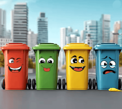 Cartoon Face Stickers Set for Home Decoration