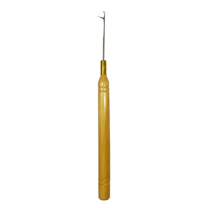 Hair Extension Loop Needle Threader With Wooden Handle 8