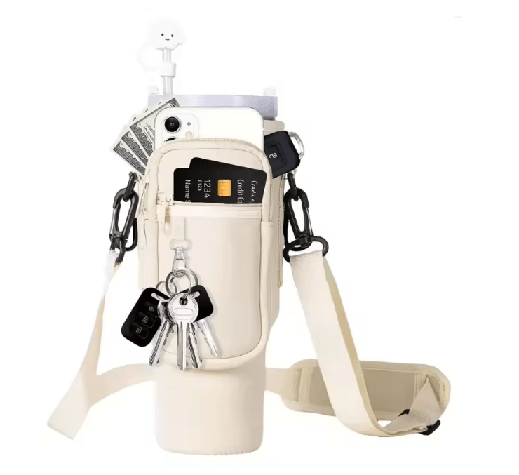 Neoprene Water Bottle Carrier Bag With Shoulder Strap 5
