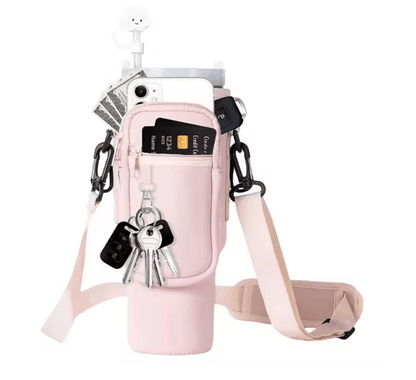 Neoprene Water Bottle Carrier Bag With Shoulder Strap 6