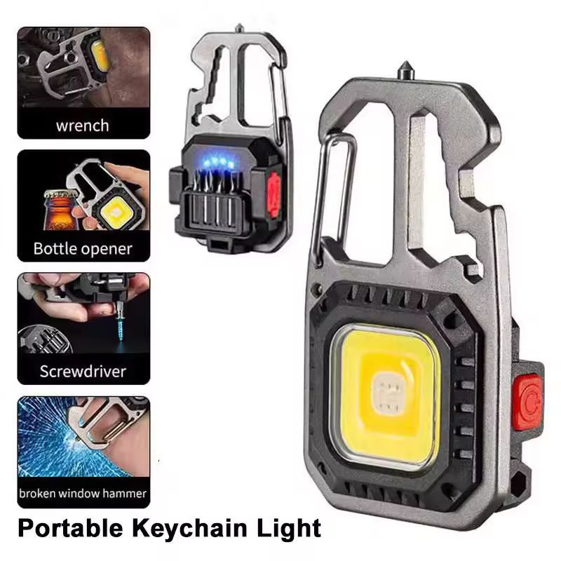 HeroLight Rechargeable Keychain Flashlight Multifunction COB  13 Pack 6