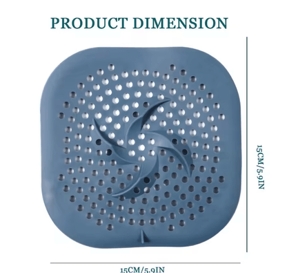 Silicone Shower Drain Hair Catcher With Suction Cup 1