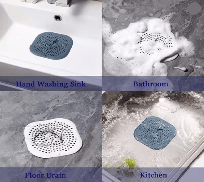 Silicone Shower Drain Hair Catcher With Suction Cup 3