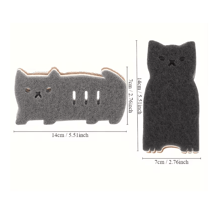 Cute Cat Kitchen Sponge Set 1