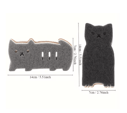 Cute Cat Kitchen Sponge Set 1