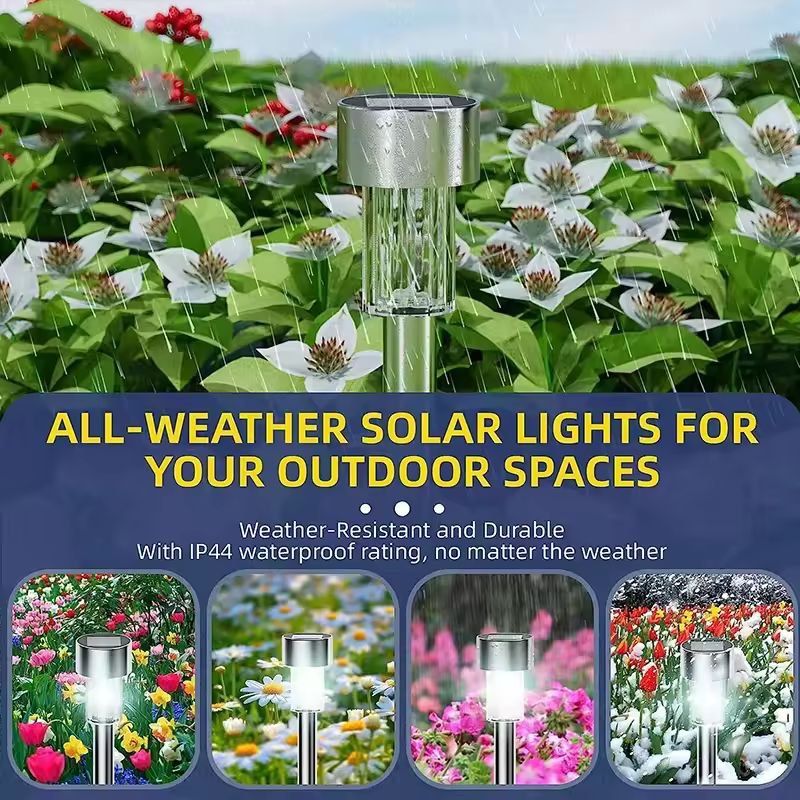 LuminaGlow 10Pack Solar Outdoor Lanterns  Waterproof Garden Landscape Lighting Set 5