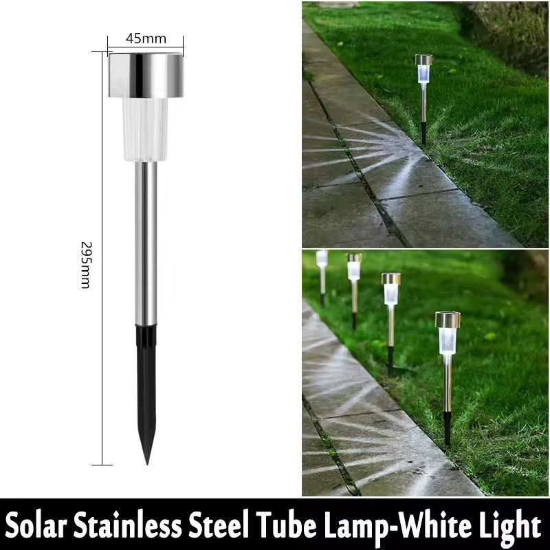 LuminaGlow 10Pack Solar Outdoor Lanterns  Waterproof Garden Landscape Lighting Set 9