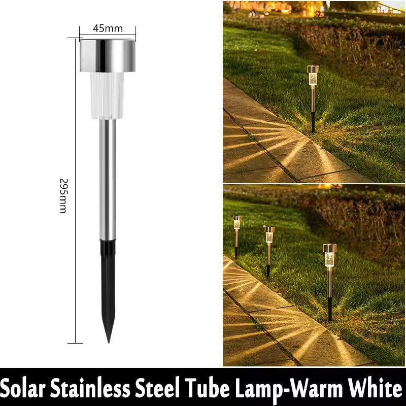 LuminaGlow 10Pack Solar Outdoor Lanterns  Waterproof Garden Landscape Lighting Set 8