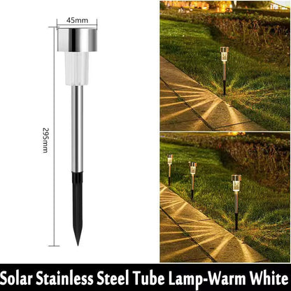 LuminaGlow 10Pack Solar Outdoor Lanterns  Waterproof Garden Landscape Lighting Set 8