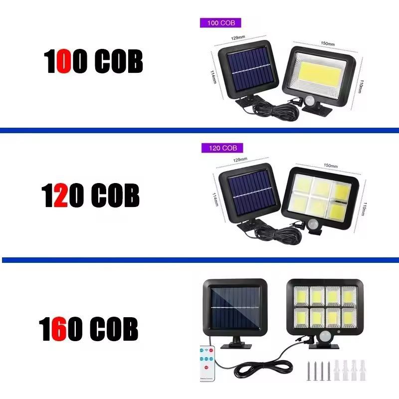 BrightGuard 160 COB Solar Wall Light  Remote Controlled Waterproof Outdoor Motion Sensor Light 3
