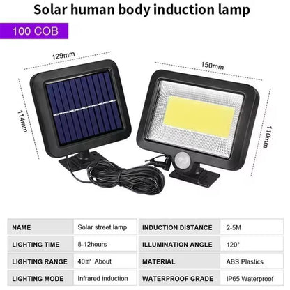 BrightGuard 160 COB Solar Wall Light  Remote Controlled Waterproof Outdoor Motion Sensor Light 7