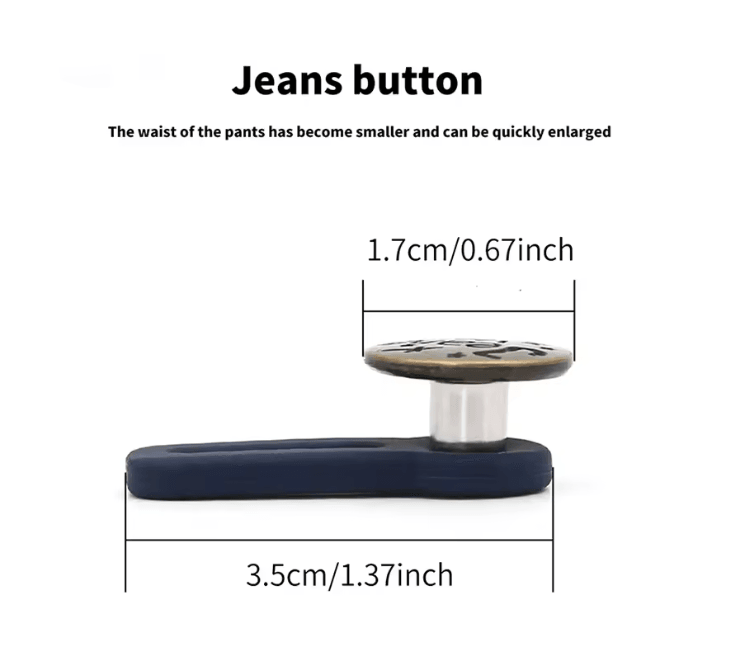 Metal Jeans Button Extender Set 2