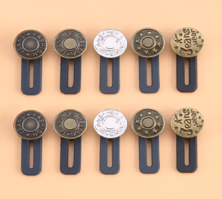 Metal Jeans Button Extender Set 4