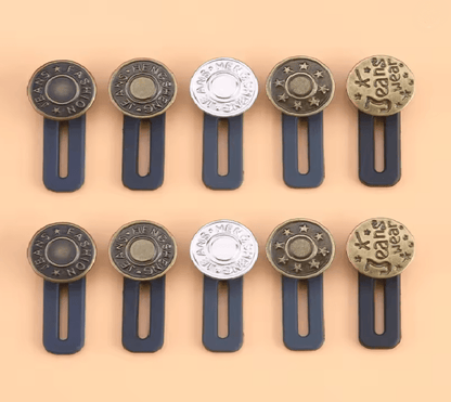 Metal Jeans Button Extender Set 4
