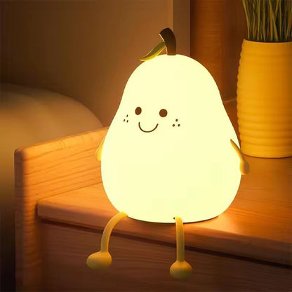 SoftGlow Silicone Touch Night Lamp For Kids  Nursery  USB Rechargeable Bedside Light 10
