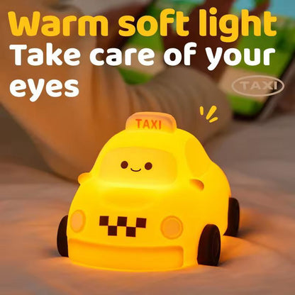 Soft-Glow Silicone Touch Night Lamp for Kids & Nursery – USB Rechargeable Bedside Light