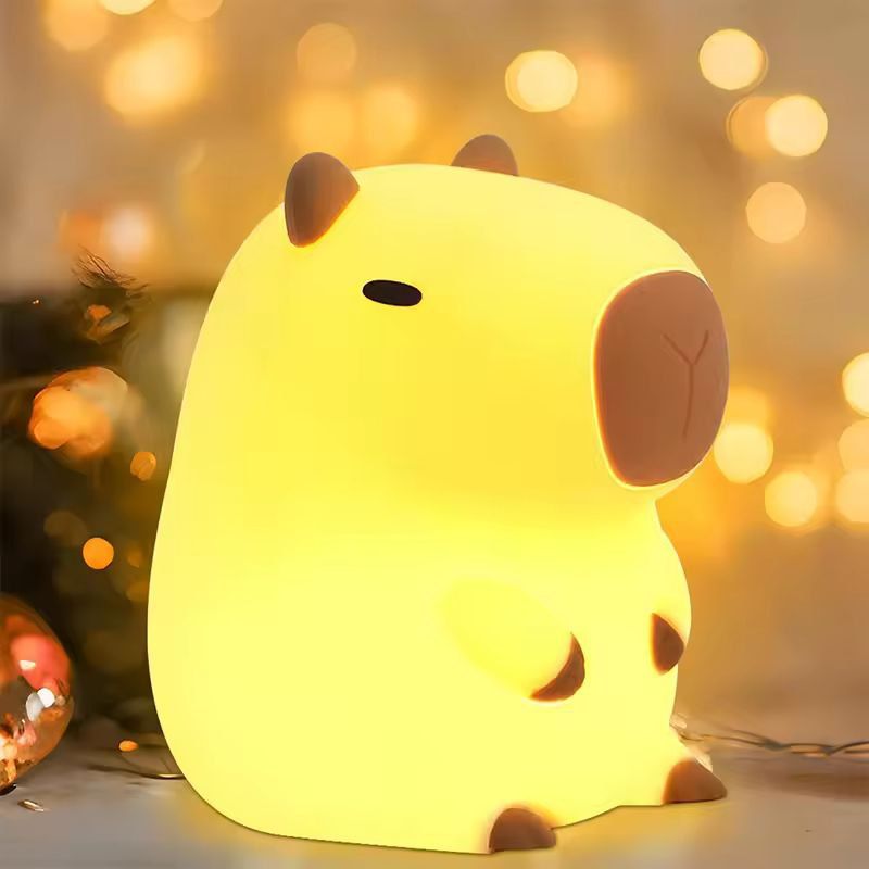 SoftGlow Silicone Touch Night Lamp For Kids  Nursery  USB Rechargeable Bedside Light 6