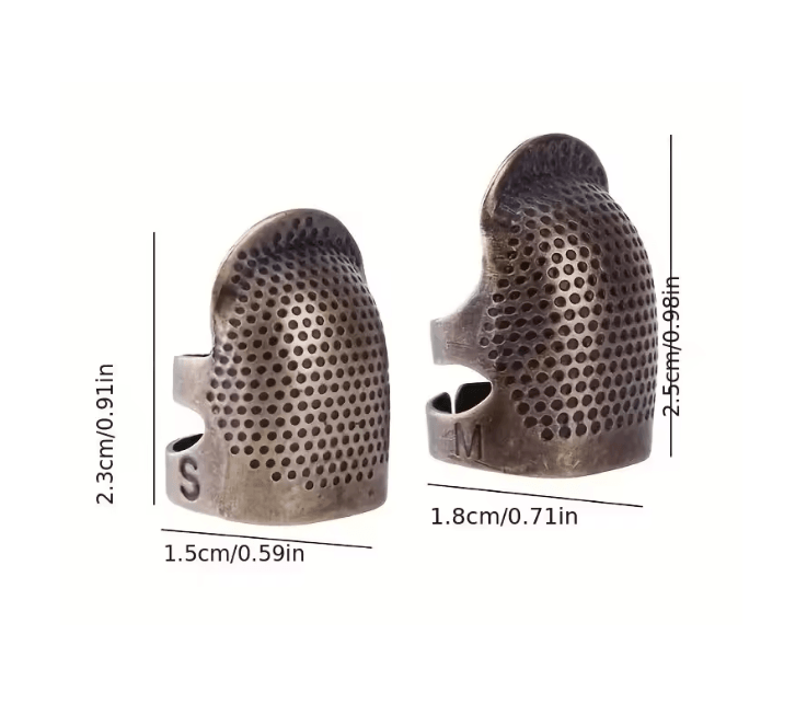Vintage Adjustable Sewing Thimble Ring Set 1