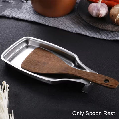 Stainless Steel Spoon Rest  HeavyDuty Durable  Perfect For StoveTop Cooking 4