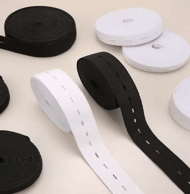 Button Hole Elastic Belt For Sewing And Clothing 1