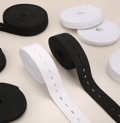 Button Hole Elastic Belt For Sewing And Clothing 1